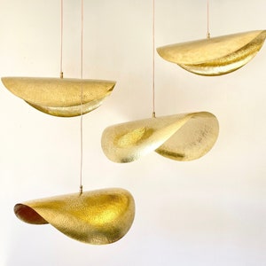 Brass pendant light