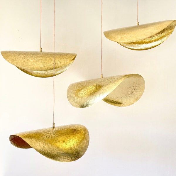 Brass pendant light