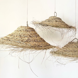 Straw pendant light