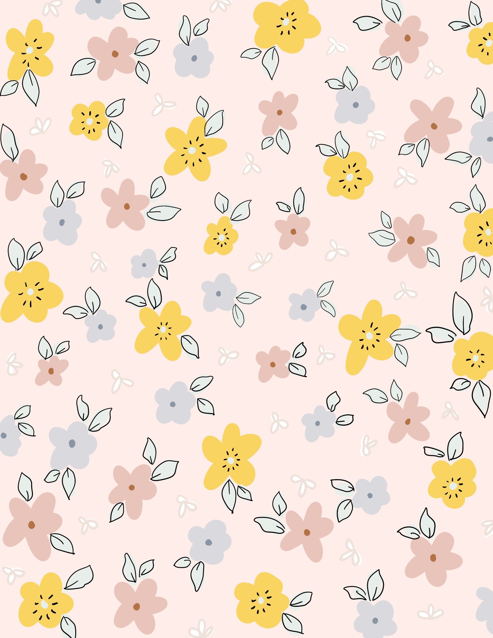 Dollhouse wallpaperdollhouse instant download floralfloral Etsy