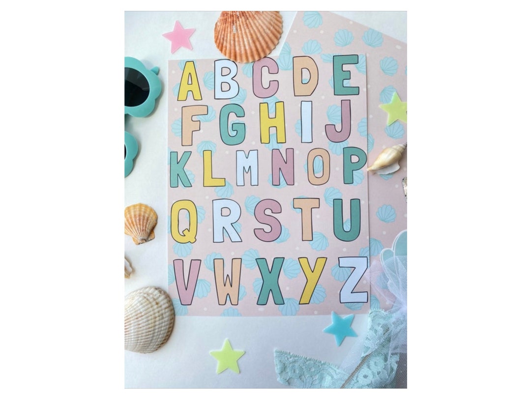 ABC Print Alphabet Mat Play Doh Mat Printable Mat Abc - Etsy