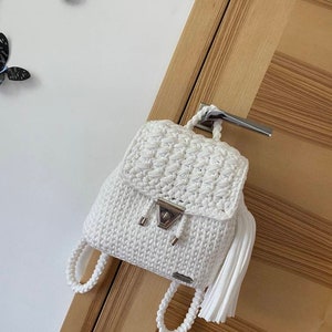 Premium Quality Crochet Todler Backpack / Tshirt Yarn Bag