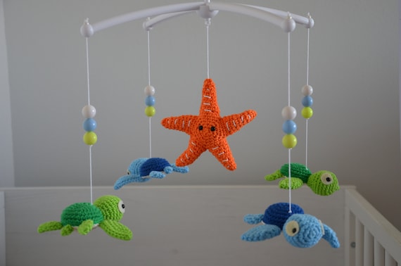Nursery Baby Mobileocean Sea Baby Crib Mobileturtle Starfish