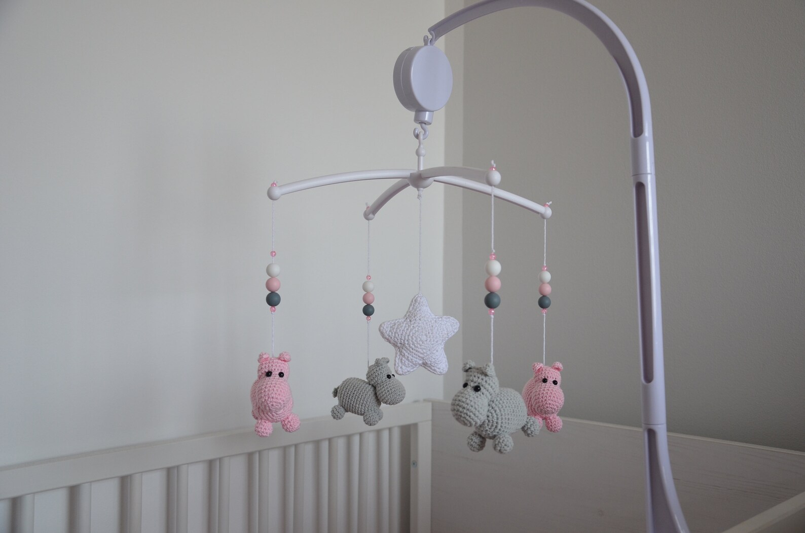 DIY baby mobile kit Kit for baby mobile Hippo mobile Etsy