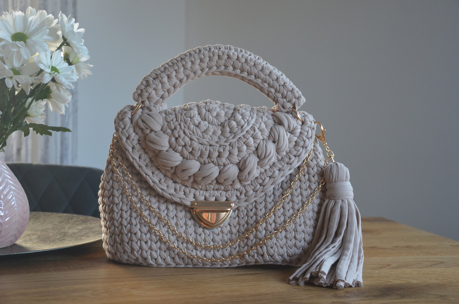 Luxury Unique Crochet Handbag Isabella Handbag Handmade | Etsy