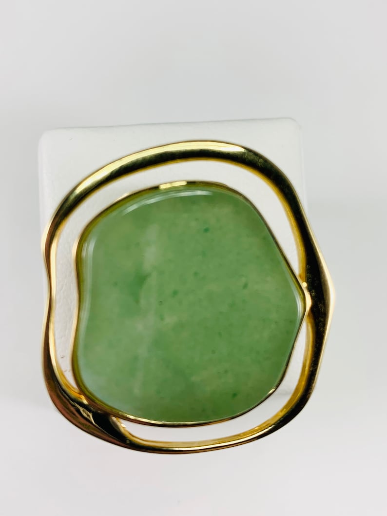 Ring MD 1183 AU Green Agate