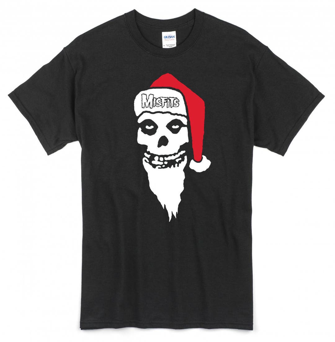 Holiday Themed 'misfits Santa' Tshirt Available in Red, Green, or