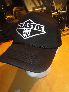 洋楽 beastie boys logo patch cap mesh BEASTIE BOYS PATCH + Trucker Hat Embroidered Cap Snap Bac