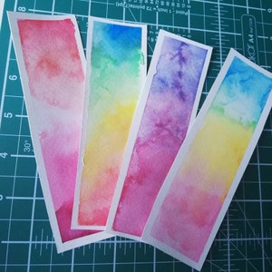 Handpainted Watercolour LGBT Bookmarks - Unique, Vibrant + Inclusive Designs | Perfect Pride Gifts | Celebrate Love & Diversity