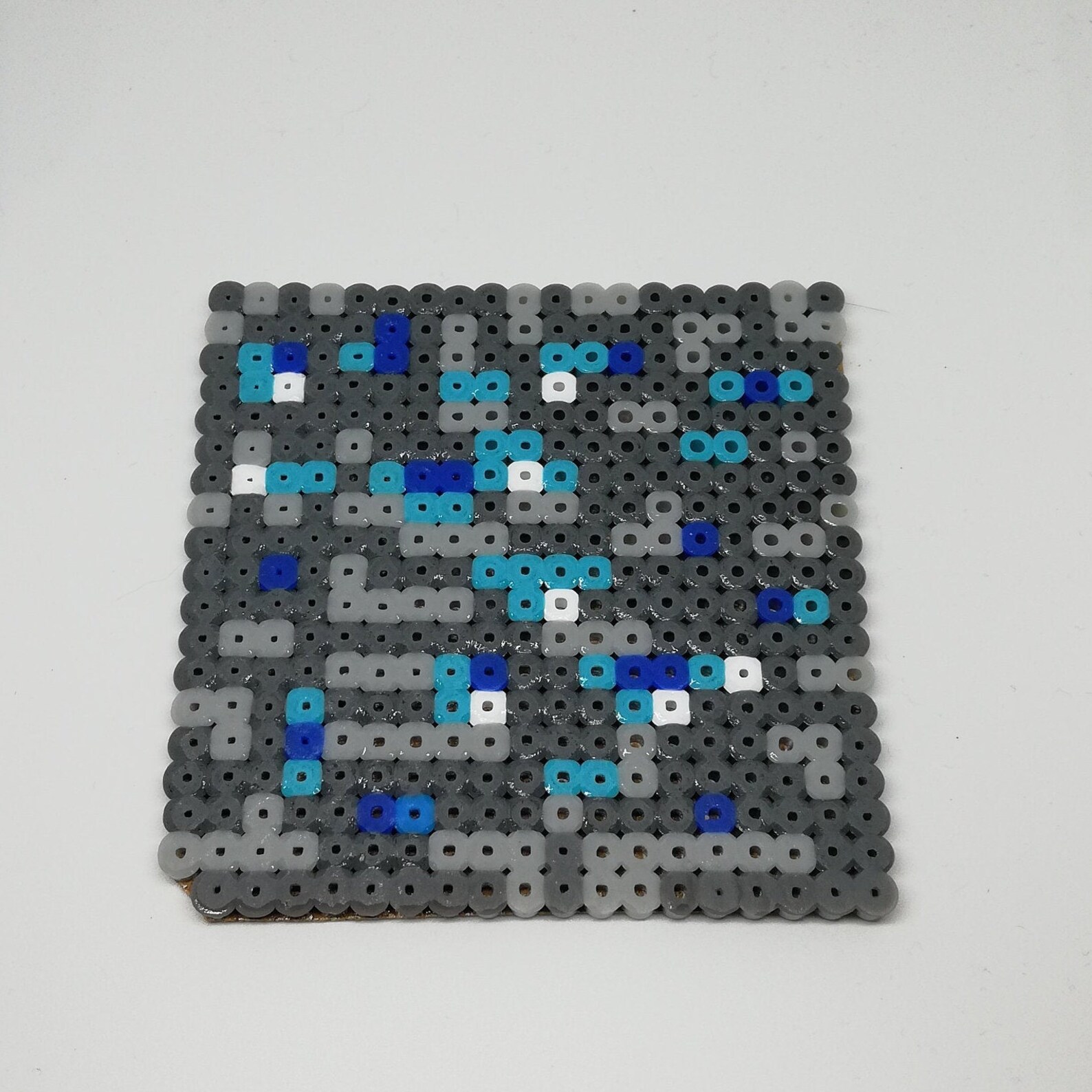 Minecraft Ore Hama Bead Coasters Handmade Perler Beads Gold Etsy