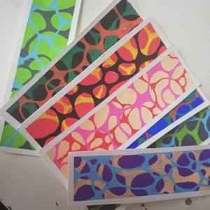 Water effect acrylic Bookmarks, handpainted