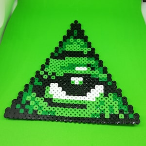 Illuminati Hama Bead decorations/coasters Handmade