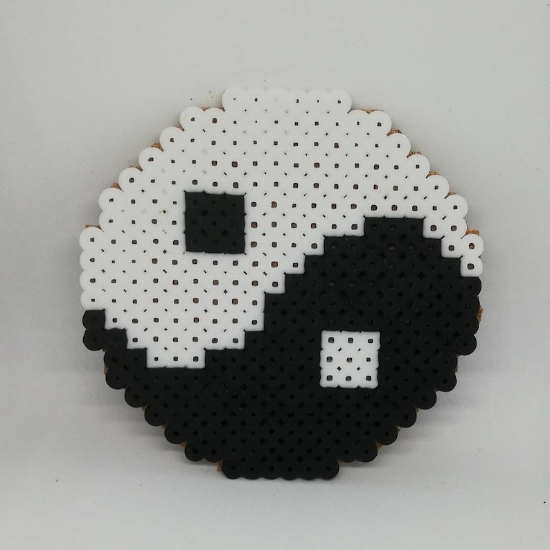 Yin Yang Hama/perler Coaster/decal set of 14 Etsy