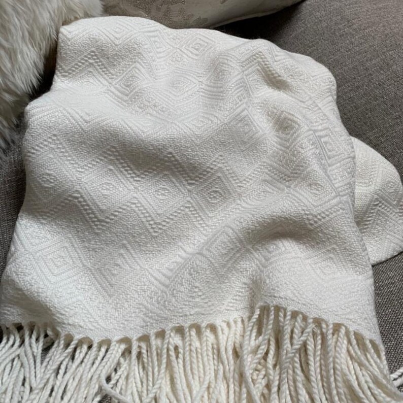 Handmade Luxury Alpaca Throw Blanket. Handloomed. 52 X Etsy