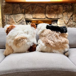 Luxury 20&quot;X20&quot; Alpaca Fur Pillow. Handmade in Peru. Softest baby Alpaca Fur-ever! Great for Stress and Anxiety Relief!