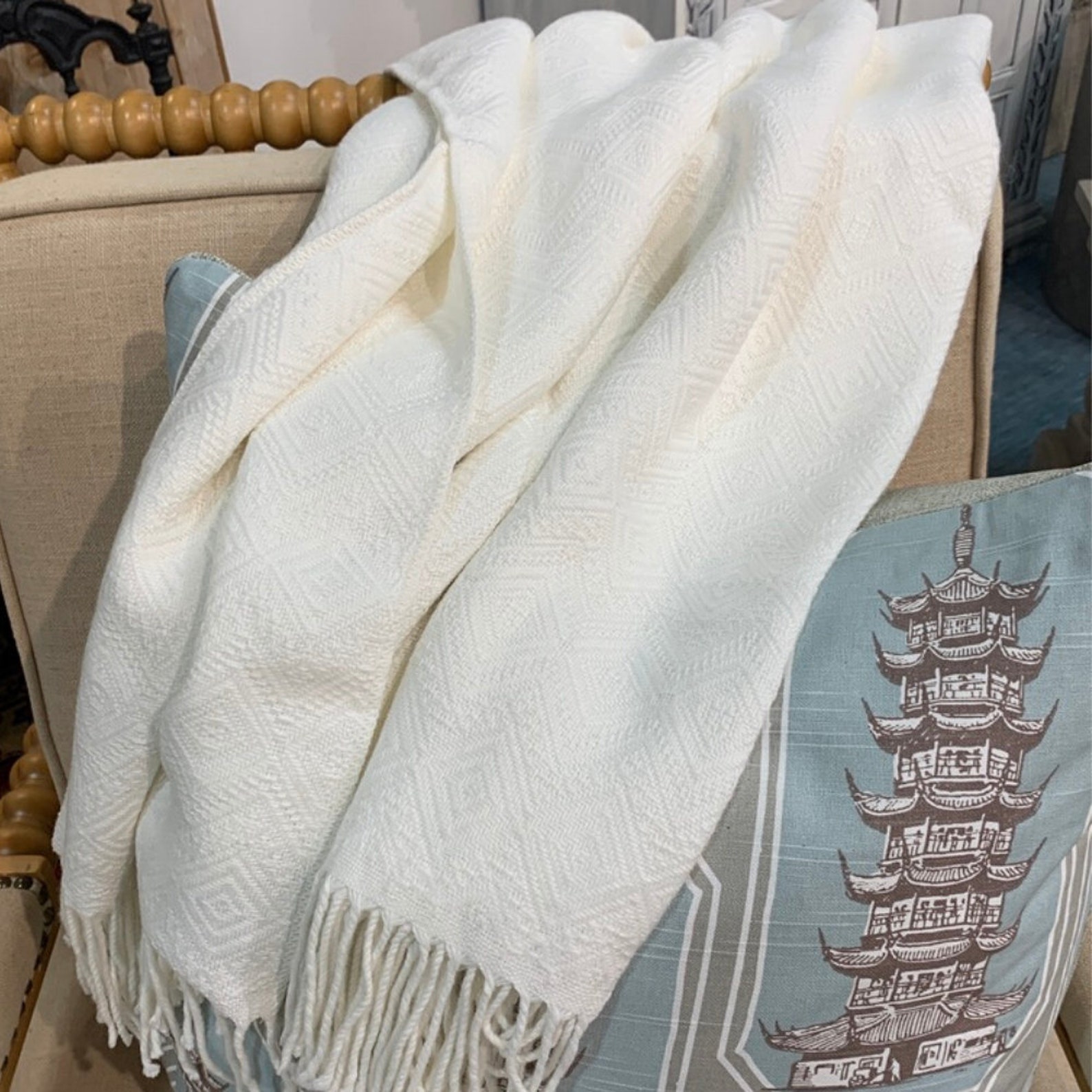 Handmade Luxury Alpaca Throw Blanket. Handloomed. 52 X Etsy