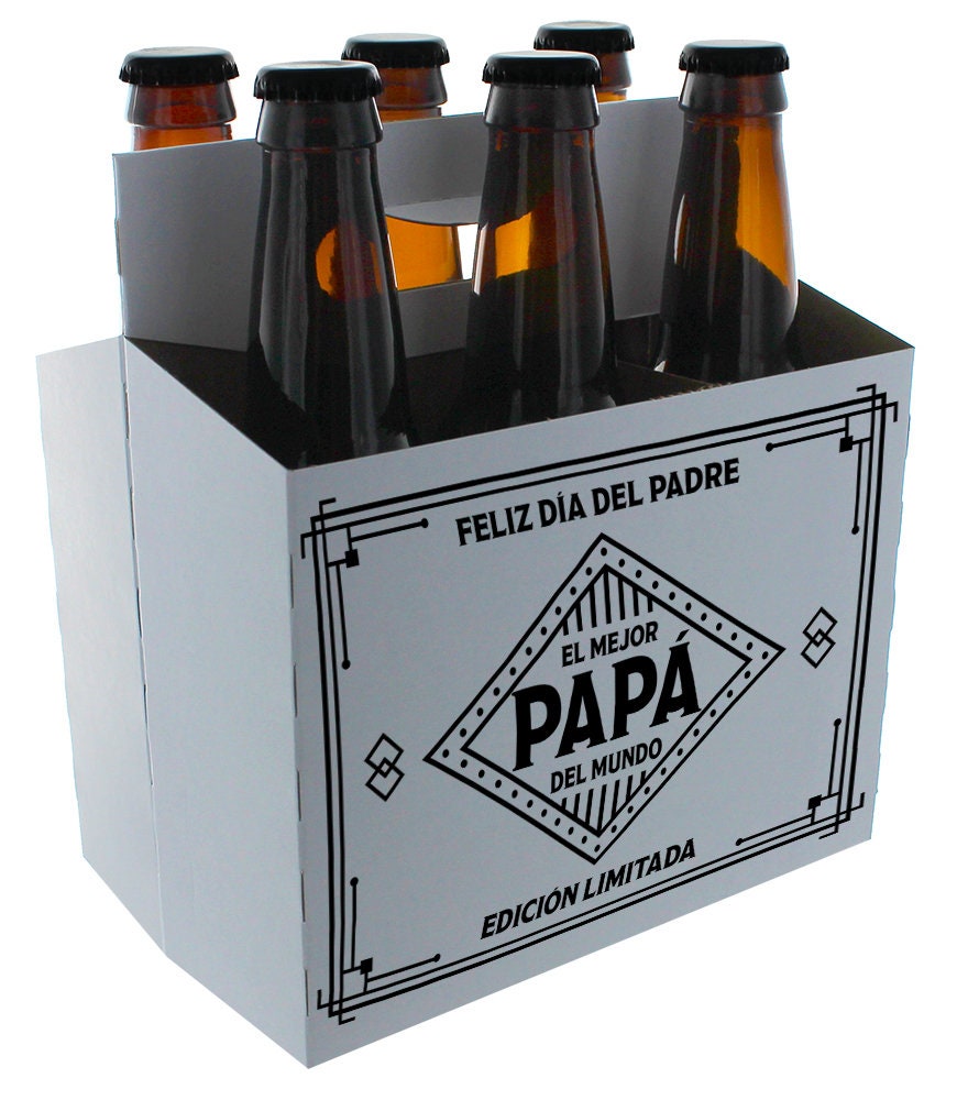 Regalo Para Día Del Padre Etiquetas Para Cervezas Y Caja 6 | Etsy