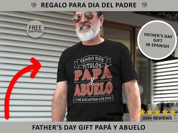 Tengo dos Titulos Papa y Abuelo Camisa para Dia del Padre - Etsy