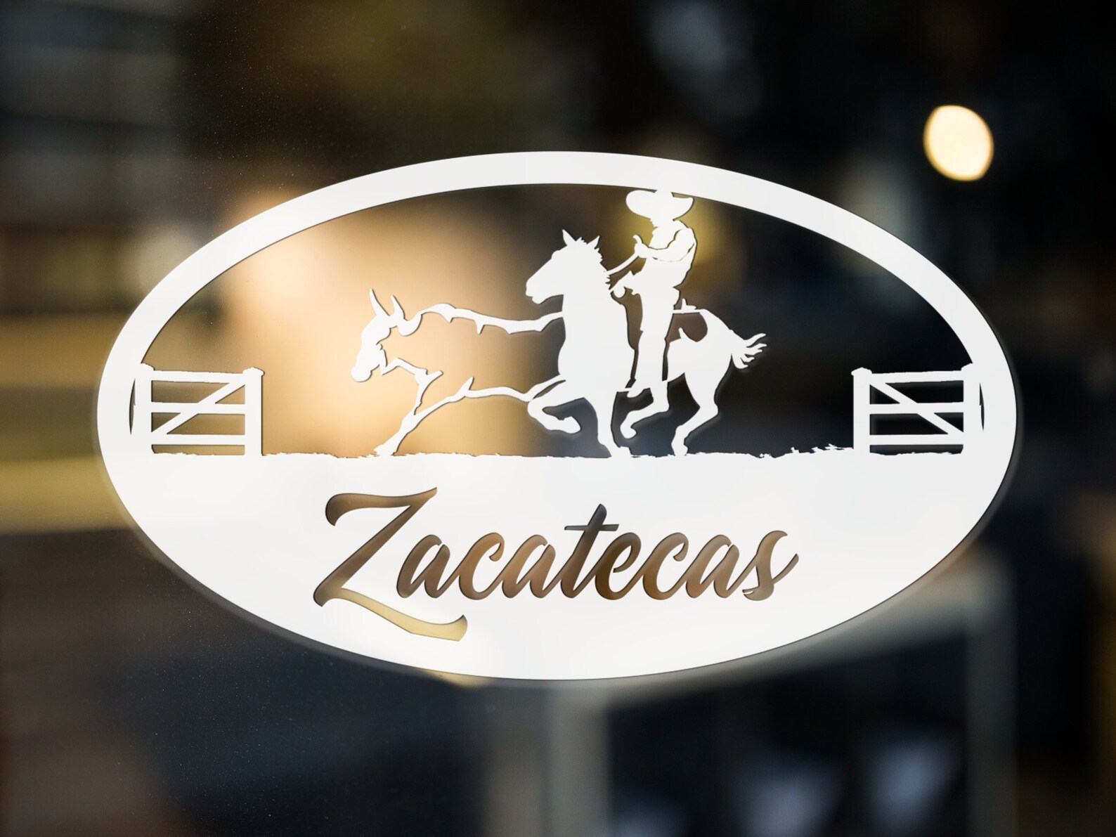 Zacatecas Decal Sticker Coleadero Charreada Rodeo Vinyl Etsy