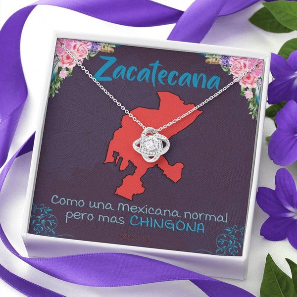 Collar Regalo de mujer personalizado con Nombre de estado de Mexico Incluye Mapa, 3 diferentes joyas Para Mujeres Chingonas