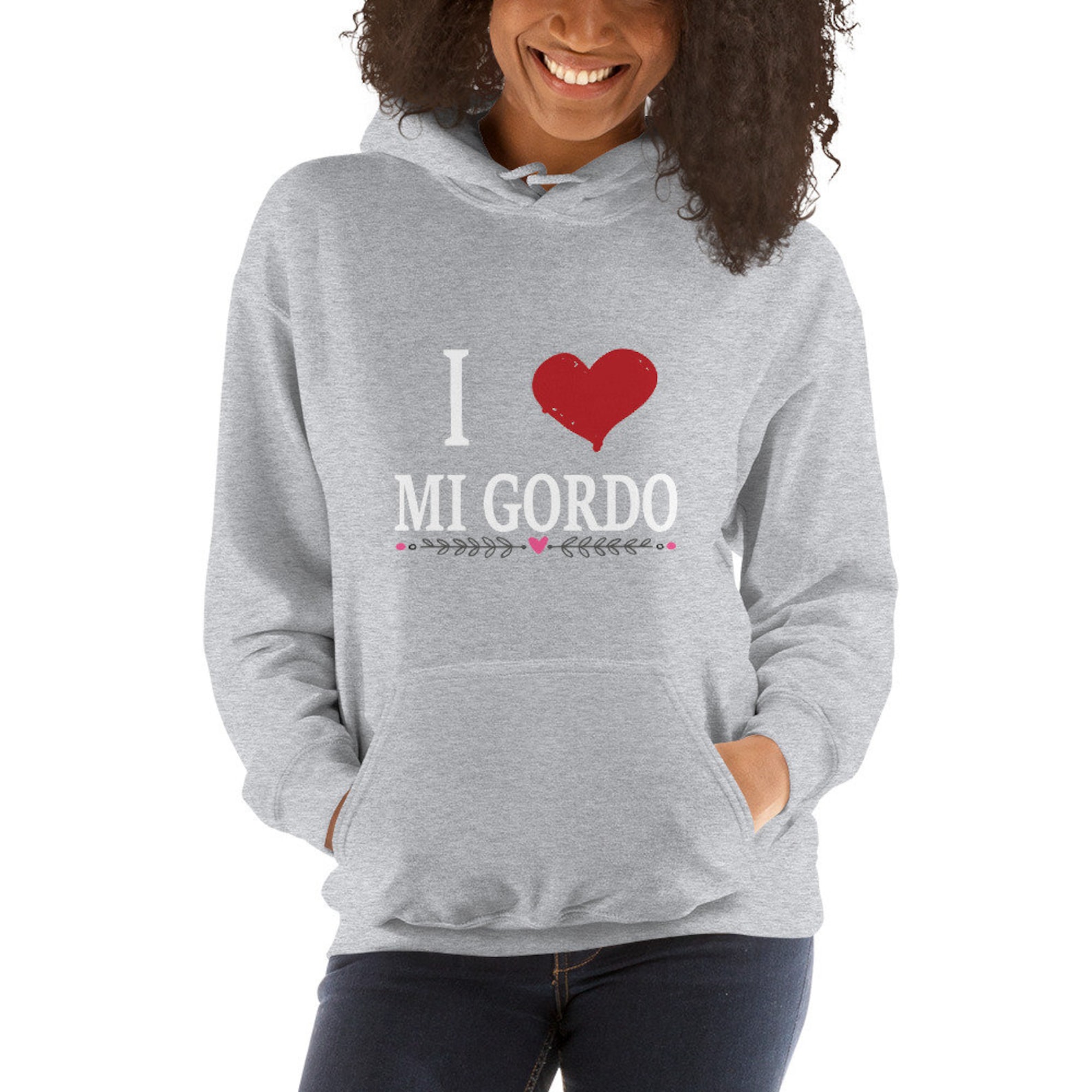 I Love Mi Gordo Hoodie Sweater My Gordo Mujer for Women Etsy