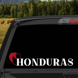 Western Honduras Decal Stickers para Carros Calcomanias para Autos Honduras Decal for Cars and Trucks Latin Heritage