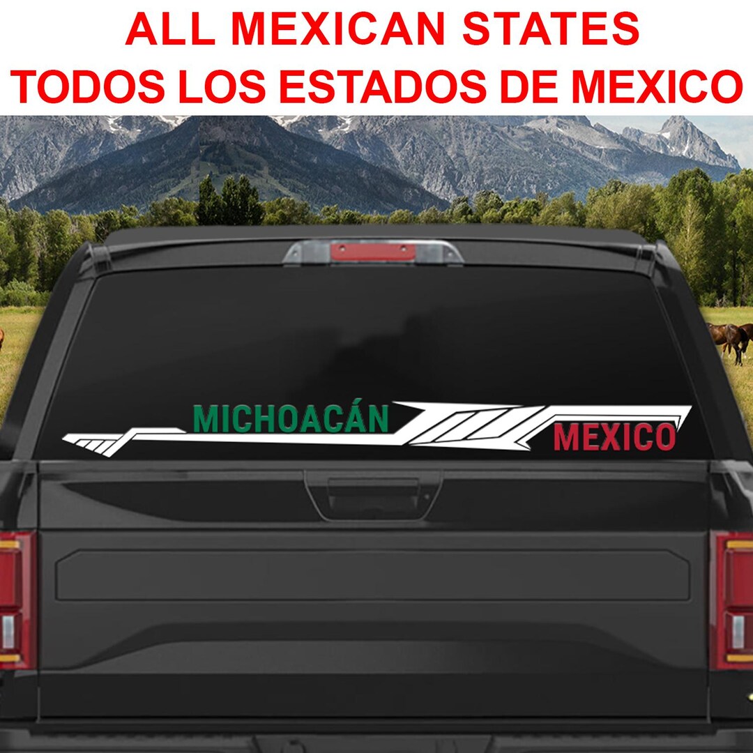 Mexico Decal Sticker Vinyl for Your Truck Calcomania Para Troca O Carro ...