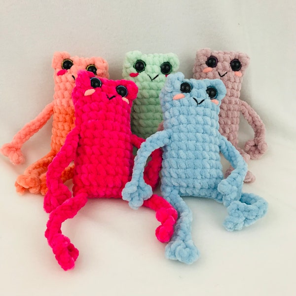 Ribbit Frog Froggie Long Legs Crochet Pattern