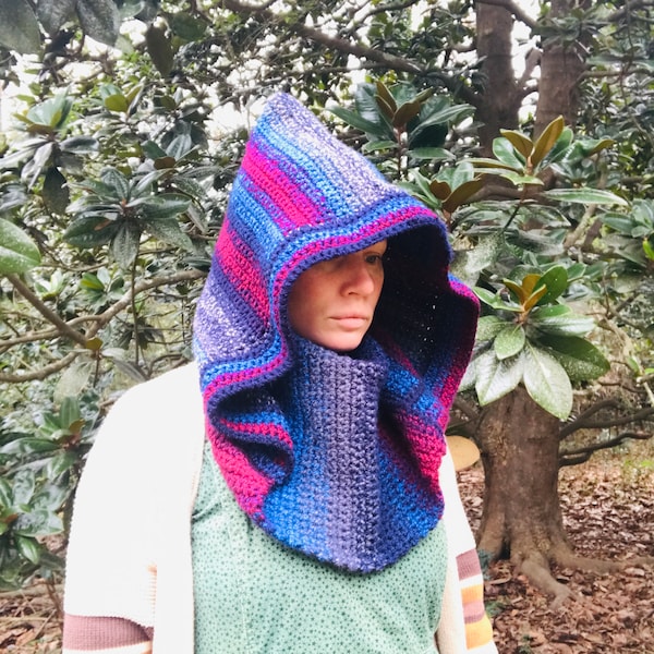 Viking Norse Crochet Hooded Cowl Crochet Pattern SCA Cosplay LARP