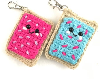 Amigurumi Crochet Poptart Keychain Pattern