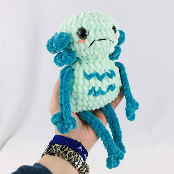 Gilly The Creature from the Black Lagoon Swamp Monster Crochet Amigurumi Pattern