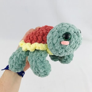 Flower Turtle Crochet Pattern with Pizza Turtle Mod