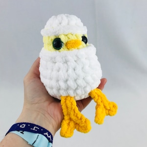 Modèle au crochet avec oeuf de poule