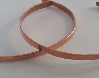 Hammered Copper Bangle Bracelet