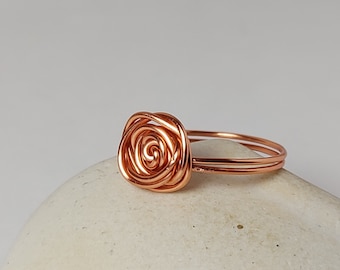 Copper Rose Ring