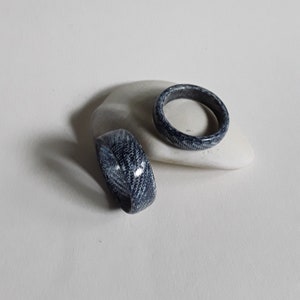 Resin Denim Ring