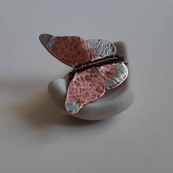 Copper Butterfly Pin