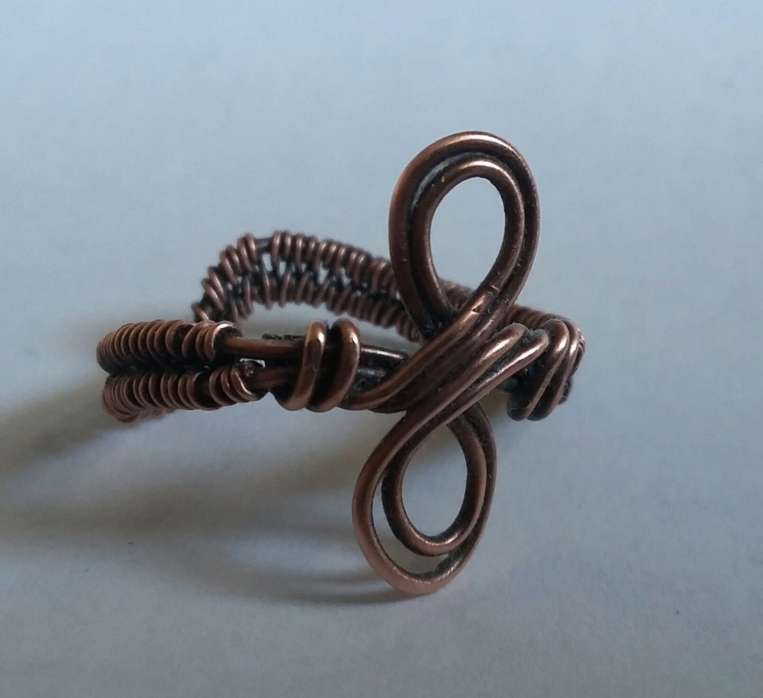 Wire Wrapped Double Infinity Ring - Etsy