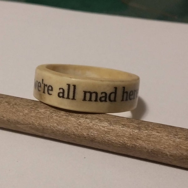 Personalized Paper Message Ring