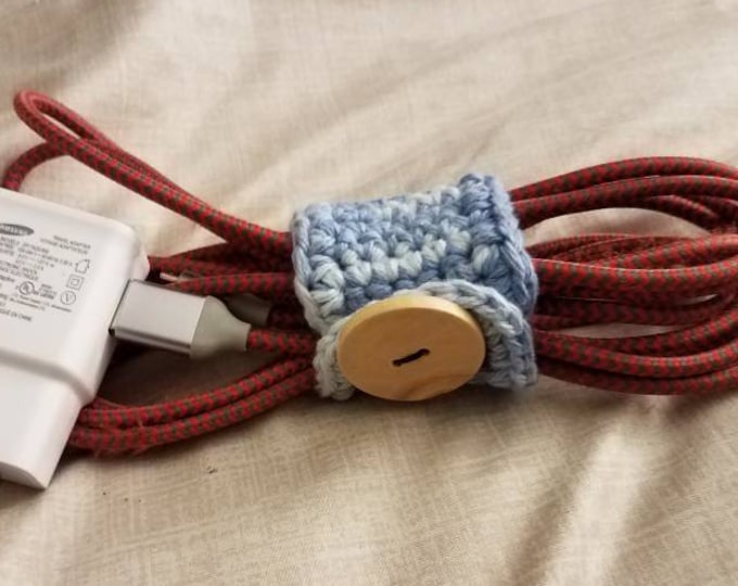 Crochet Charging Cable Wrap/Holder/Tie