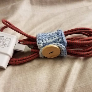 Crochet Charging Cable Wrap/Holder/Tie