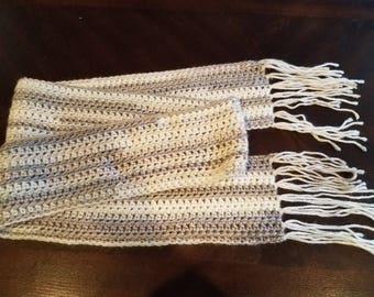 Crochet Fringe Scarf