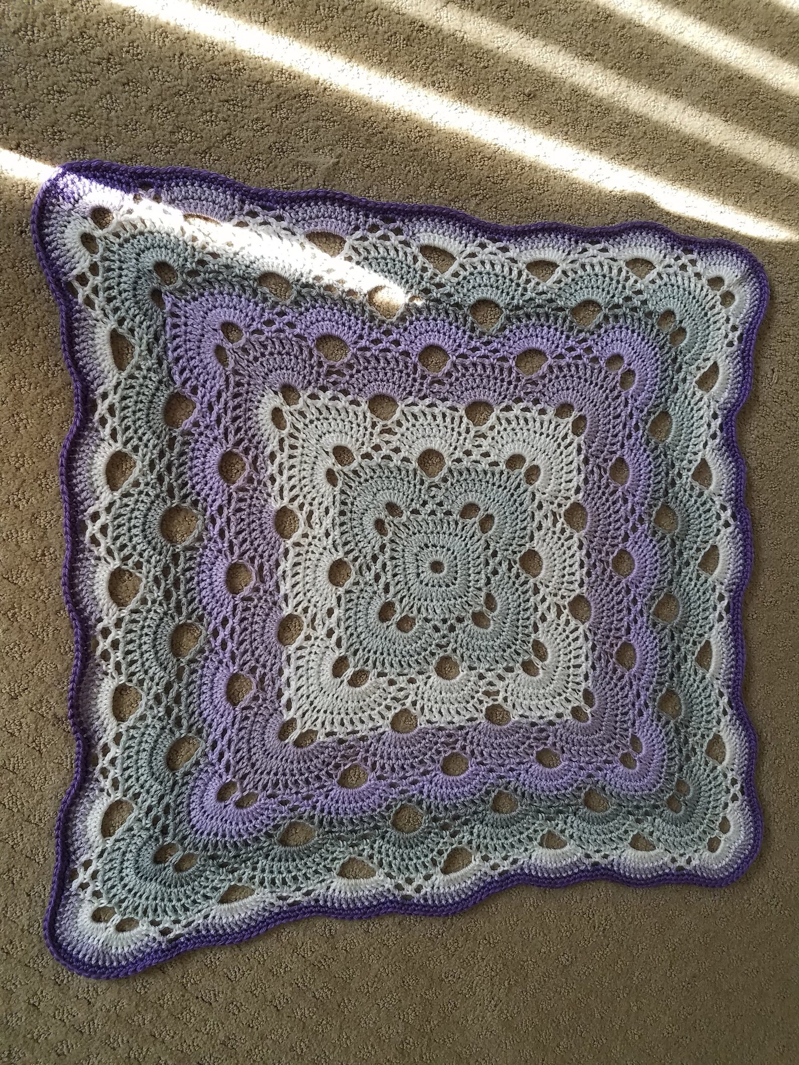 Crochet Baby Blanket Virus Stitch Etsy