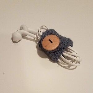 Crochet Ear Buds/Headphones Holder