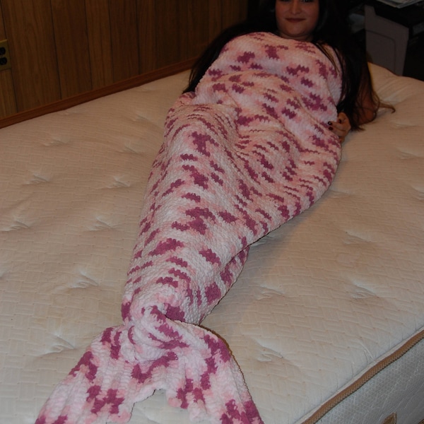 Crochet Mermaid Tail Blanket