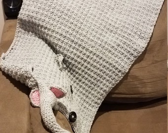 Crochet Elephant Baby Blanket
