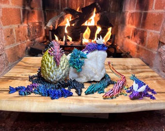 Mystery Dragon Egg with Baby Dragon inside - 3D printed