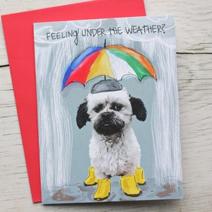 Pet Greeting Card Funny Nurse Card Dog Get Well Card Golden Doodles