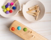 Extra wool balls and pegs for the Block of Holes