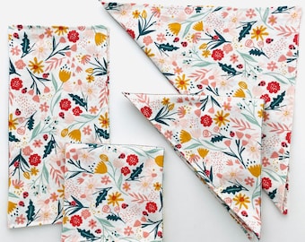 Napkin Folding activity - Floral print